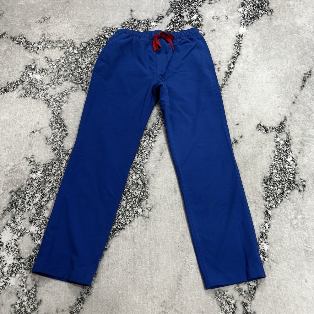FIGS Technical Collection Slim Straight Scrub Pants Size XS Royal Blue